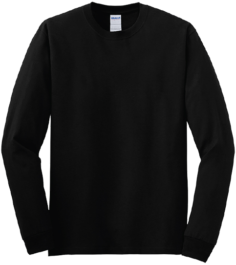 Black Long Sleeve T-Shirt - Image 2