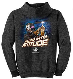 Dark Heather Grey Hooded Sweatshirt