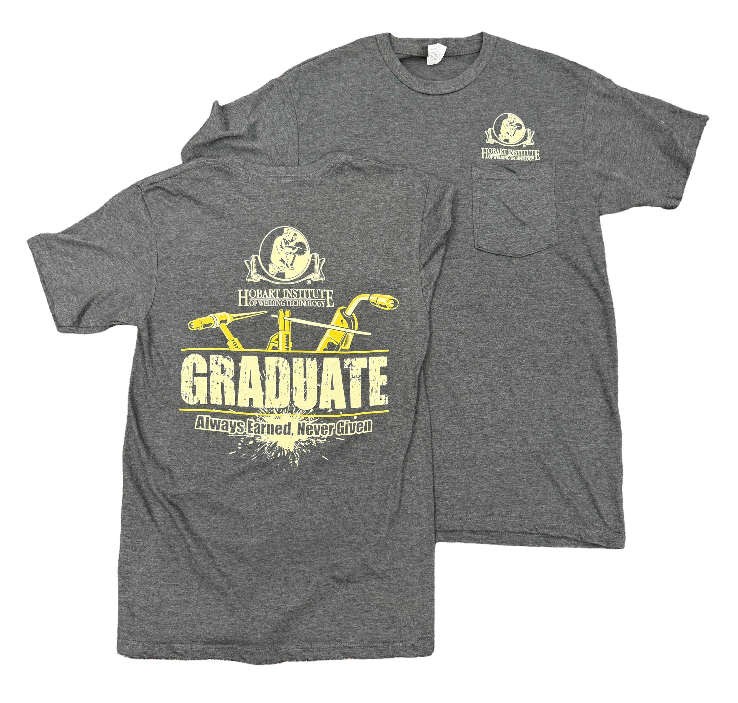 Heather Charcoal T-Shirt w/Pocket