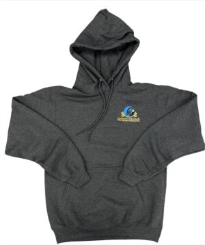 Heather Black Hooded Sweatshirt