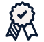 A certification icon